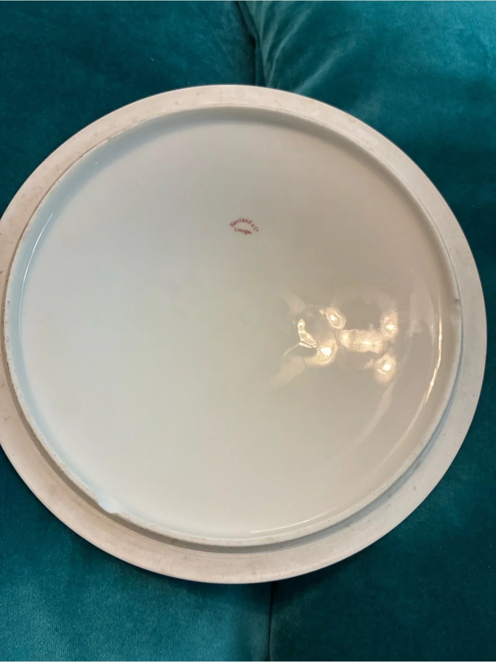 Vintage Haviland Limoges Schleiger 576 Round Covered Vegetable Dish